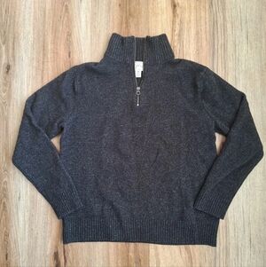 J. Crew Merino Wool Sweater 1/4 Zip-Up for Men Size Medium